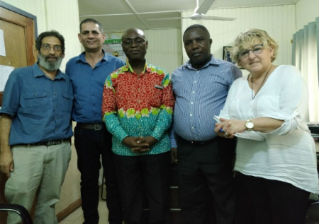 Dr. Eilon Shany, Dr. Dan Greenberg, two members of Ghana’s neonatal staff, and Dr. Agneta Golan