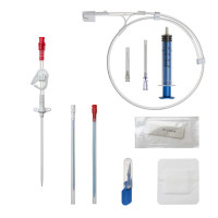 Hemodialysis catheter kits. Straight type