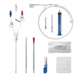 Hemodialysis catheter kits