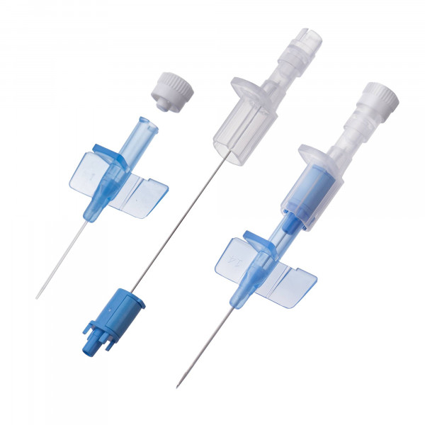 Safety Intravenous Catheter with wings, without injection port