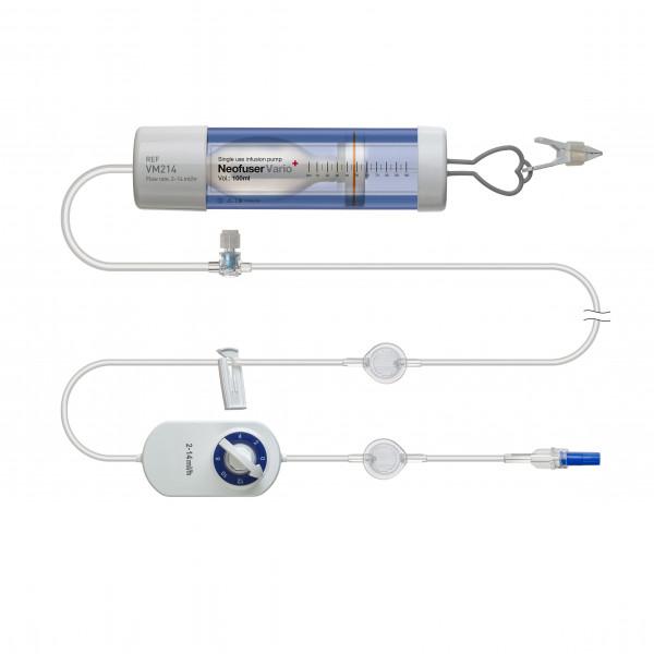 Neofuser Vario elastomeric microinfusion pumps with multi-flow rates