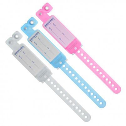Patient Identification Bracelets. Card-insert type