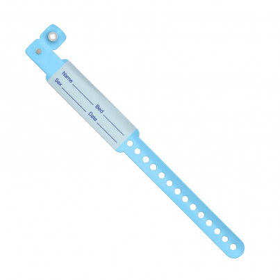 Patient Identification Bracelet blue