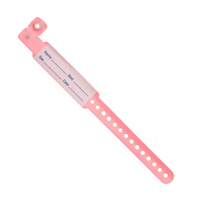 Patient Identification Bracelet pink