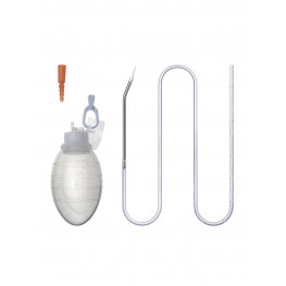 Wound Drainage Set with SIlicone Reservoir and Silicone Round Perforated Drainage Tube