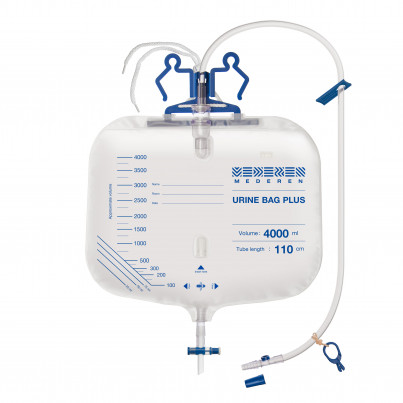 Urine Bag Plus with Bottom Outlet and Sampling Port 4000 ml