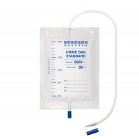 Bedside Urine Bags 2000 ml with Pull-push valve
