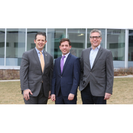 From left, Philip Payne, director of the Institute for Informatics at Washington University School of Medicine in St. Louis; Daniel Blumenthal, MDClone; Donn Rubin, President & CEO of BioSTL and founder of GlobalSTL. Photo: courtesy