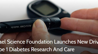Israel Science Foundation Launches New Drive For Type 1 Diabetes Research And Care
