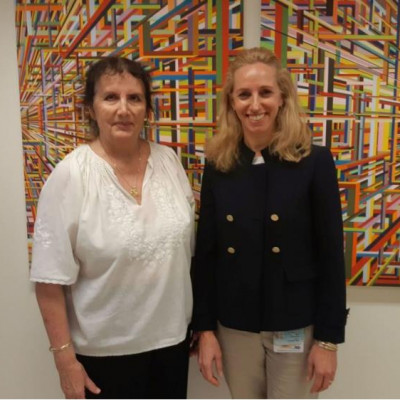 Professor Malka Cohen-Armon, left, of TAU’s Sackler Faculty of Medicine, and Dr. Talia Golan, right, of the Sheba Medical Center. 